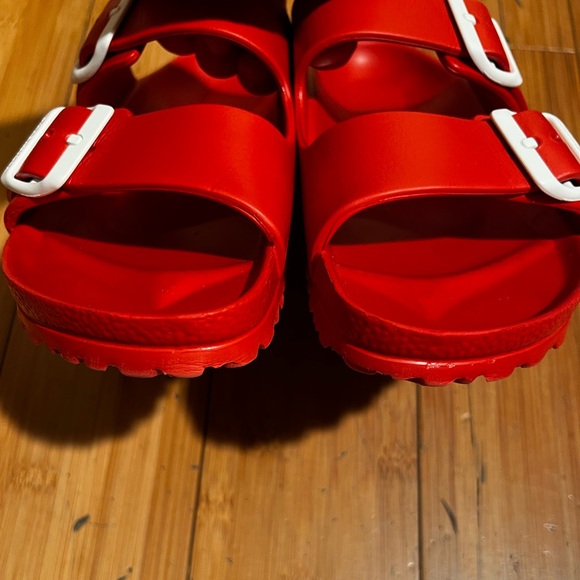 Birkenstock Arizona Essentials EVA Red Size 38 / 7-7.5 - Picture 4 of 16